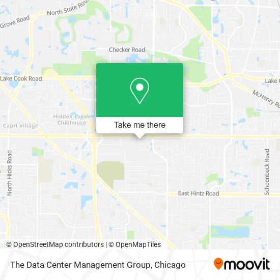The Data Center Management Group map