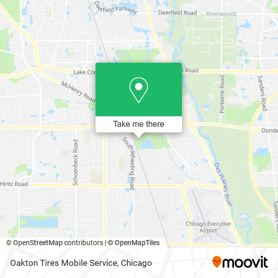 Mapa de Oakton Tires Mobile Service