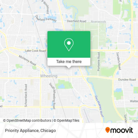 Mapa de Priority Appliance
