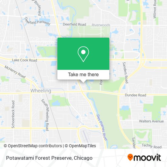 Potawatami Forest Preserve map