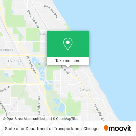 State of or Department of Transportation map