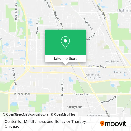 Center for Mindfulness and Behavior Therapy map
