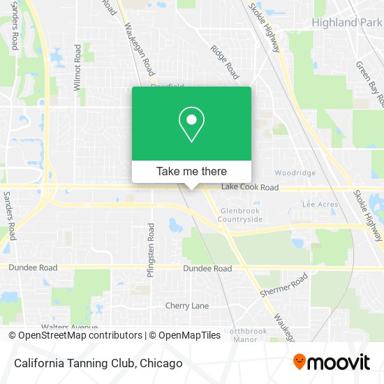 California Tanning Club map