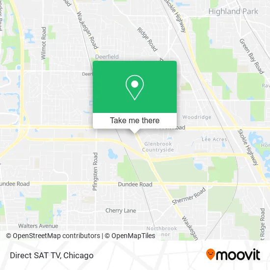 Direct SAT TV map