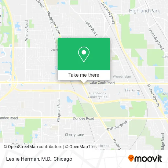 Leslie Herman, M.D. map