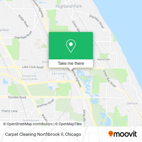 Mapa de Carpet Cleaning Northbrook Il