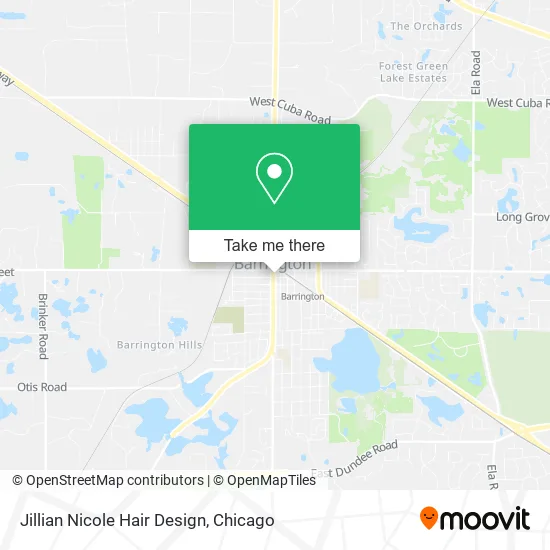 Jillian Nicole Hair Design map