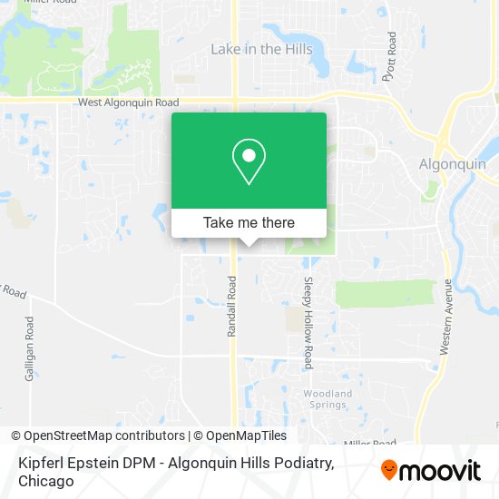 Kipferl Epstein DPM - Algonquin Hills Podiatry map