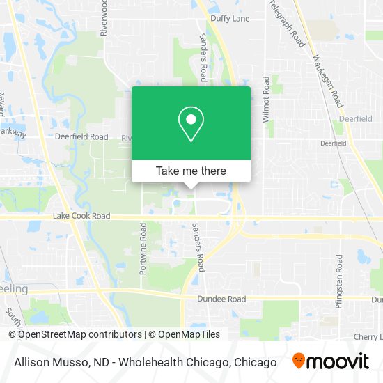 Mapa de Allison Musso, ND - Wholehealth Chicago