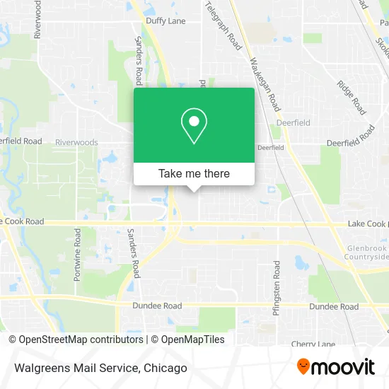 Walgreens Mail Service map