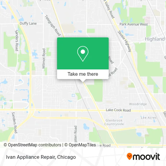 Ivan Appliance Repair map