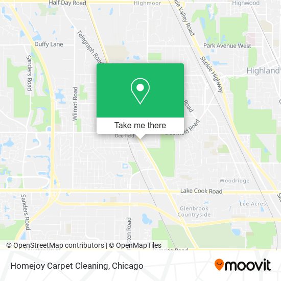 Mapa de Homejoy Carpet Cleaning