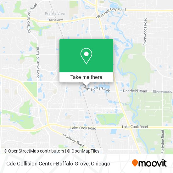 Mapa de Cde Collision Center-Buffalo Grove