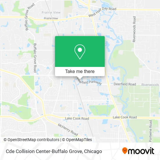 Cde Collision Center-Buffalo Grove map