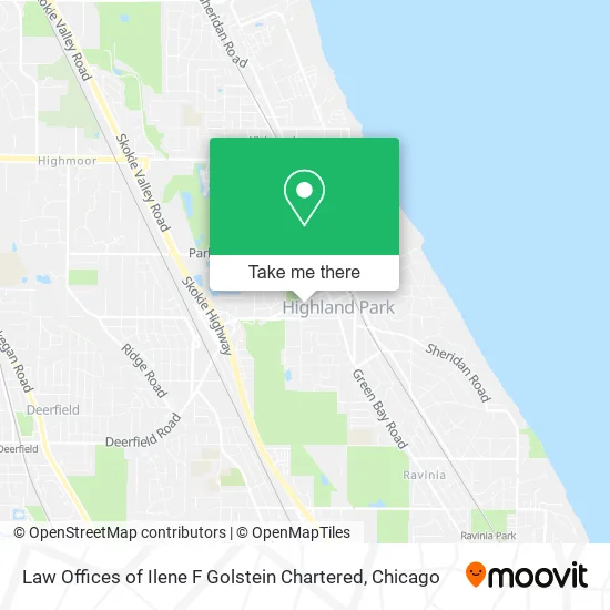 Law Offices of Ilene F Golstein Chartered map