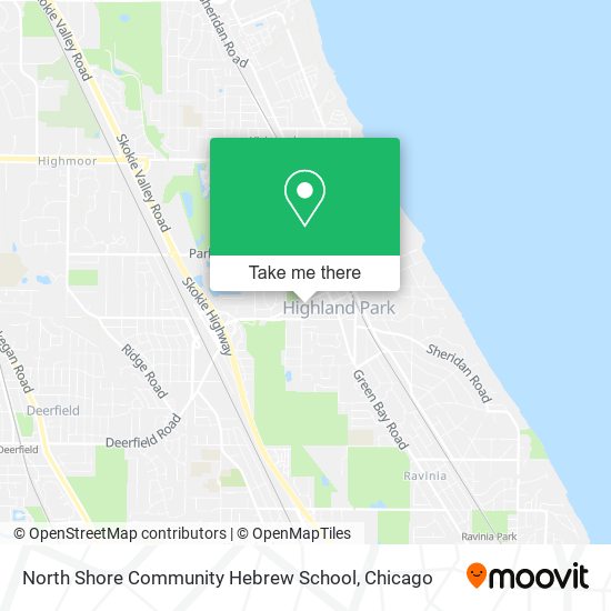 Mapa de North Shore Community Hebrew School