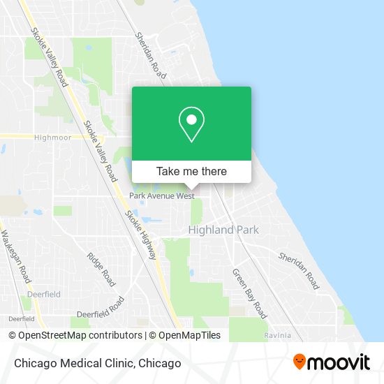 Mapa de Chicago Medical Clinic