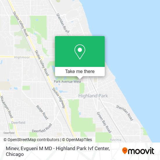 Mapa de Minev, Evgueni M MD - Highland Park Ivf Center