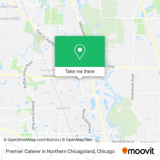 Premier Caterer in Northern Chicagoland map