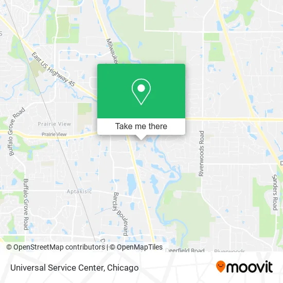 Universal Service Center map