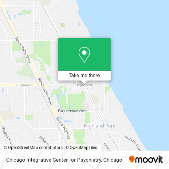 Chicago Integrative Center for Psychiatry map