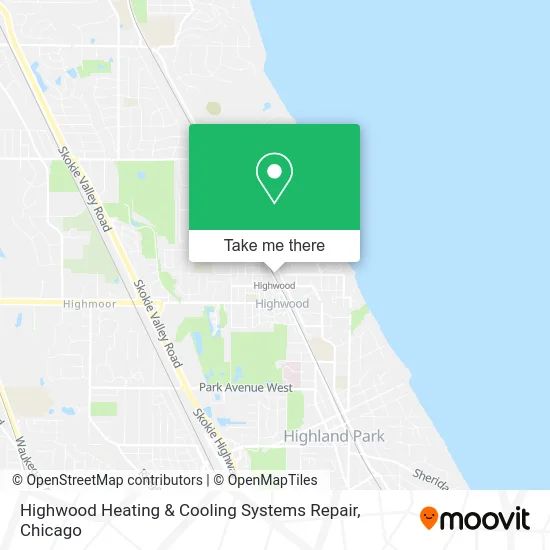 Highwood Heating & Cooling Systems Repair map