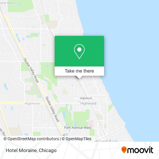 Hotel Moraine map