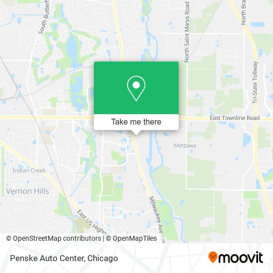 Mapa de Penske Auto Center