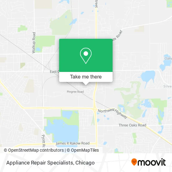 Appliance Repair Specialists map