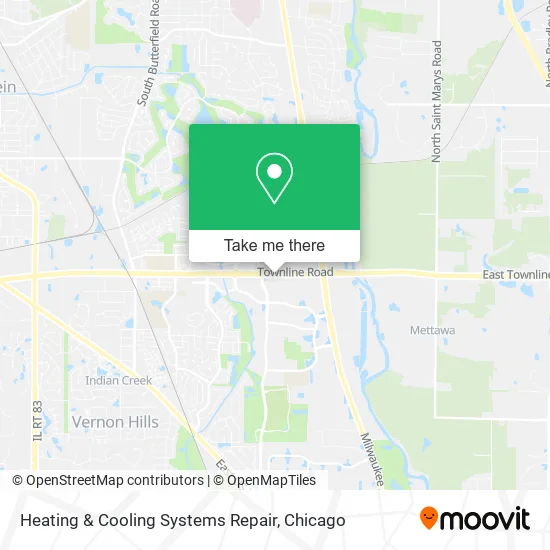 Heating & Cooling Systems Repair map
