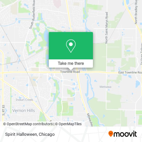 Mapa de Spirit Halloween