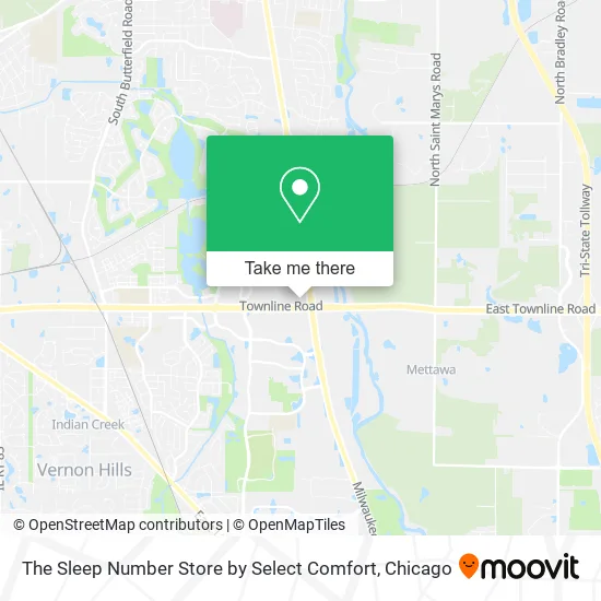 The Sleep Number Store by Select Comfort map