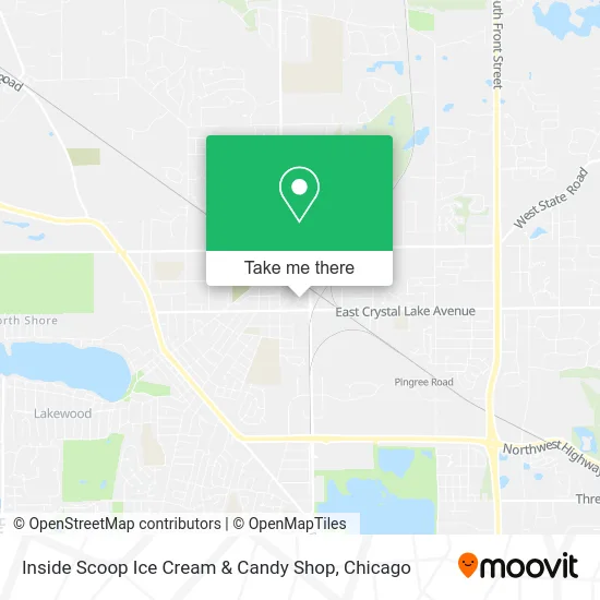 Inside Scoop Ice Cream & Candy Shop map