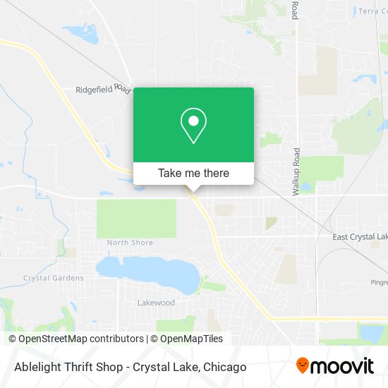 Mapa de Ablelight Thrift Shop - Crystal Lake