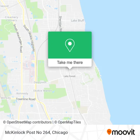 McKinlock Post No 264 map