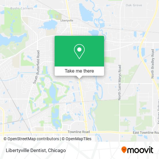 Libertyville Dentist map