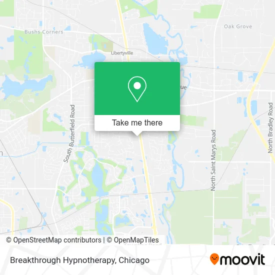Breakthrough Hypnotherapy map