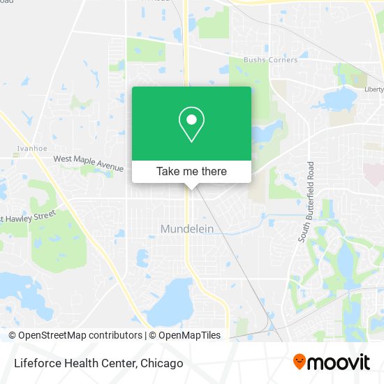 Lifeforce Health Center map