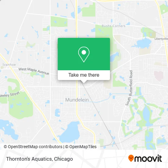 Thornton's Aquatics map