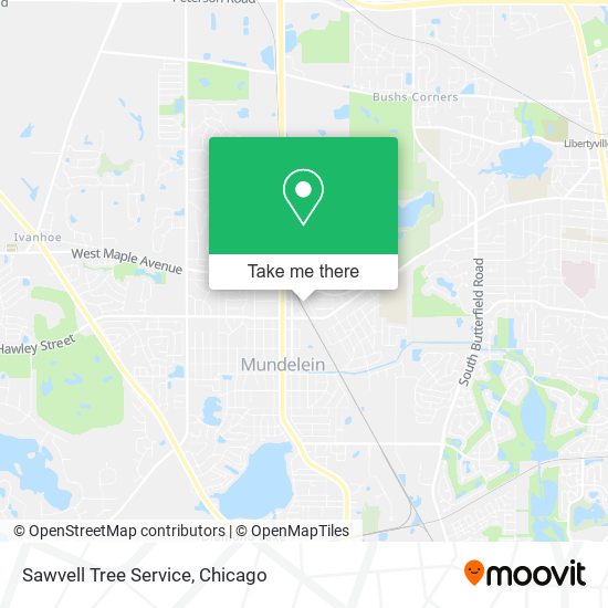 Sawvell Tree Service map