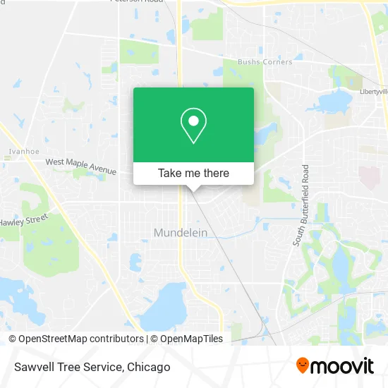Sawvell Tree Service map