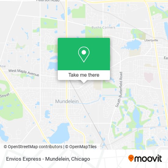 Envios Express - Mundelein map