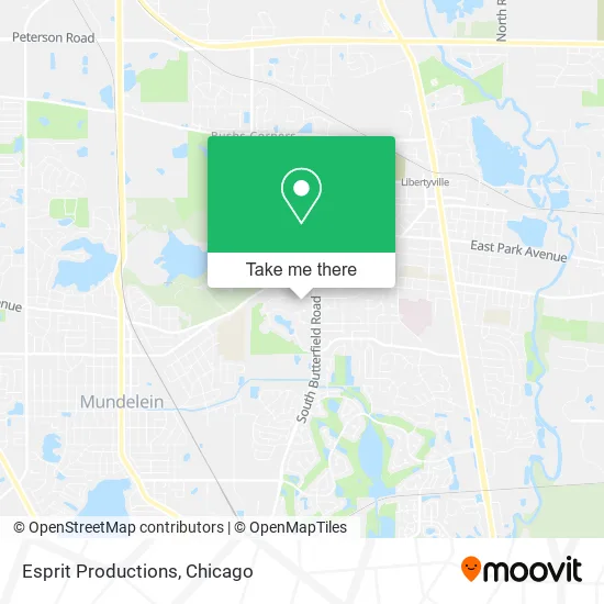 Esprit Productions map