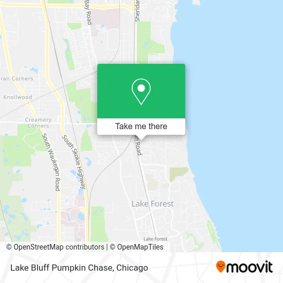 Lake Bluff Pumpkin Chase map