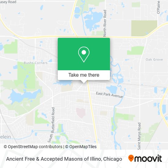 Ancient Free & Accepted Masons of Illino map