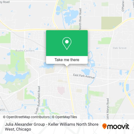 Mapa de Julia Alexander Group - Keller Williams North Shore West