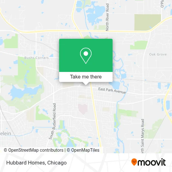 Hubbard Homes map