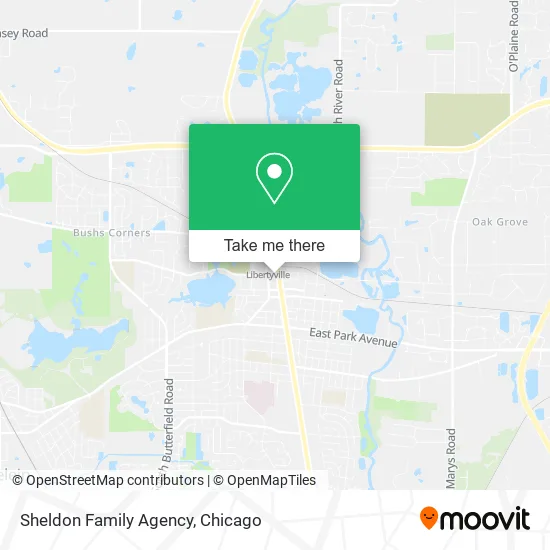Sheldon Family Agency map