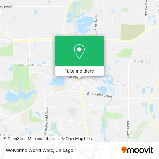Wolverine World Wide map