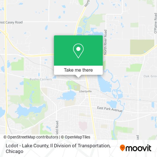 Lcdot - Lake County, Il Division of Transportation map